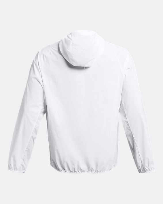 Men's UA Launch Lightweight Jacket, White, pdpMainDesktop image number 6